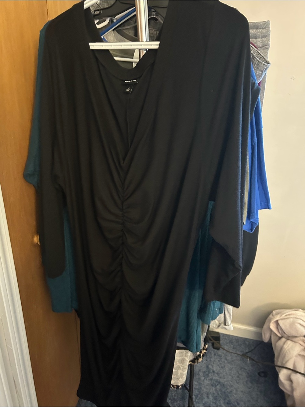 torrid Black Ruched Front Women's Tunic Top